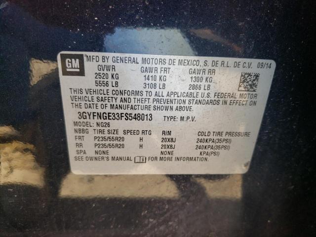 Photo 10 from auction – 2015 CADILLAC SRX PREMIU with VIN 3GYFNGE33FS548013