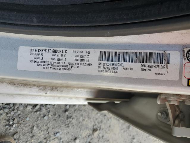 Photo 10 from auction – 2010 CHRYSLER SEBRING TO with VIN 1C3CC4FB8AN173861