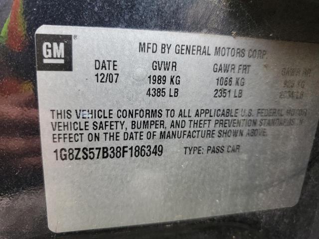Photo 10 from auction – 2008 SATURN AURA with VIN 1G8ZS57B38F186349