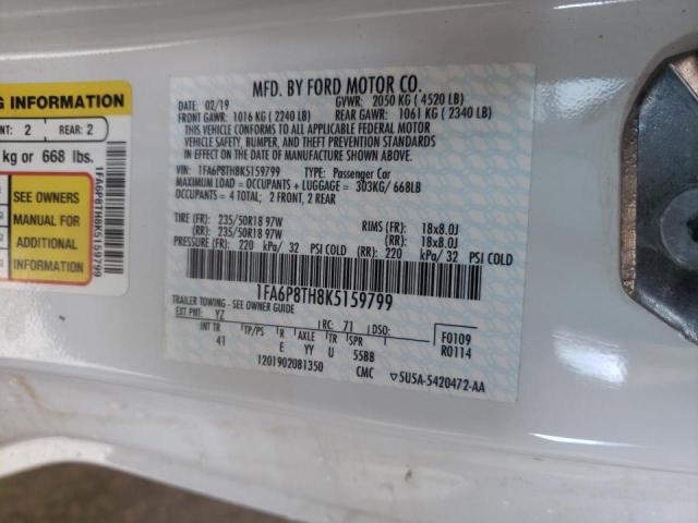Photo 10 from auction – 2019 FORD MUSTANG with VIN 1FA6P8TH8K5159799