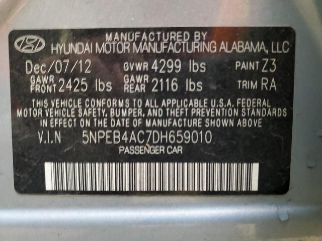 Photo 10 from auction – 2013 HYUNDAI SONATA GLS with VIN 5NPEB4AC7DH659010