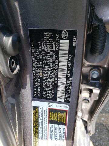 Photo 10 from auction – 2015 TOYOTA CAMRY LE with VIN 4T4BF1FK4FR485607