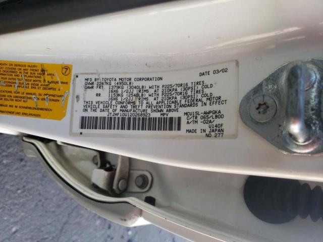 Photo 10 from auction – 2002 LEXUS RX 300 with VIN JTJHF10U120268923