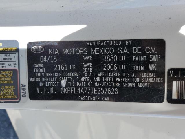 Photo 10 from auction – 2018 KIA FORTE LX with VIN 3KPFL4A77JE257623