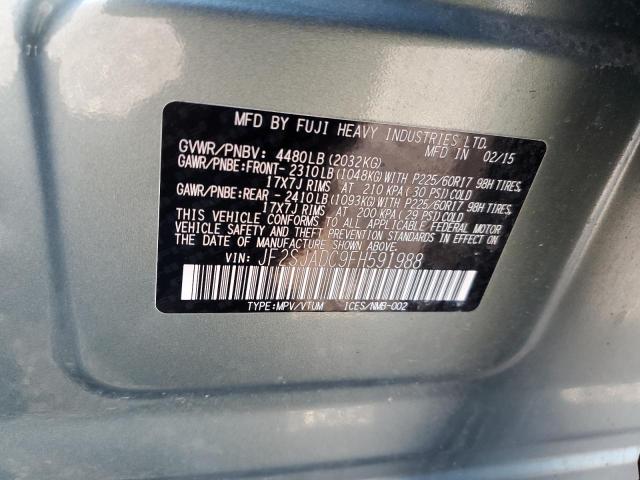 Photo 10 from auction – 2015 SUBARU FORESTER 2 with VIN JF2SJADC9FH591988