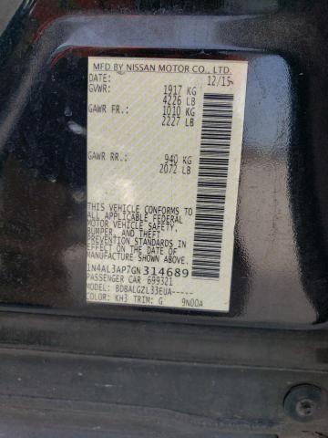 Photo 10 from auction – 2016 NISSAN ALTIMA 2.5 with VIN 1N4AL3AP7GN314689