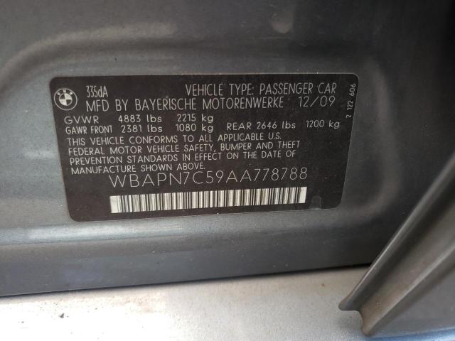 Photo 10 from auction – 2010 BMW 335 D with VIN WBAPN7C59AA778788