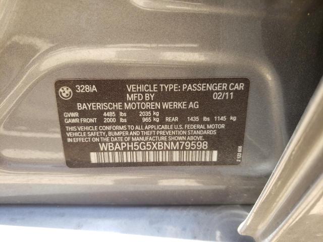 Photo 10 from auction – 2011 BMW 328 I SULE with VIN WBAPH5G5XBNM79598