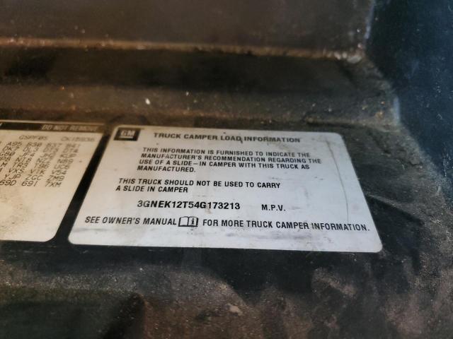 Photo 10 from auction – 2004 CHEVROLET AVALANCHE with VIN 3GNEK12T54G173213