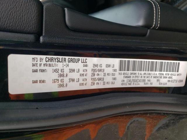 Photo 10 from auction – 2014 JEEP GRAND CHER with VIN 1C4RJFBGXEC431999