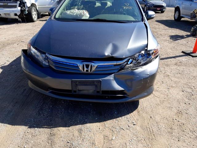 Photo 9 from auction – 2012 HONDA CIVIC HYBR with VIN JHMFB4F34CS005724