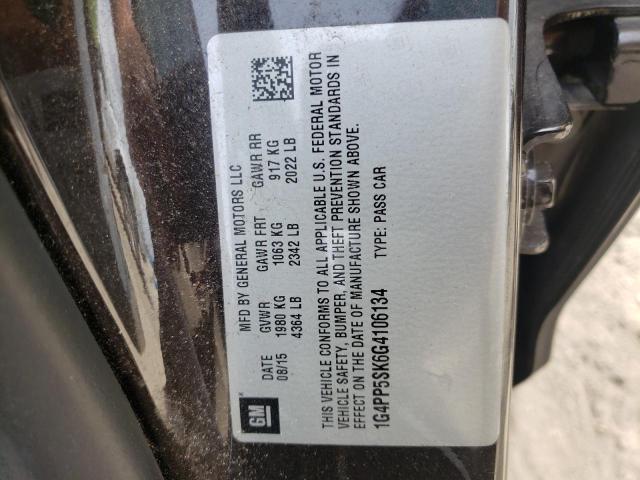 Photo 10 from auction – 2016 BUICK VERANO with VIN 1G4PP5SK6G4106134