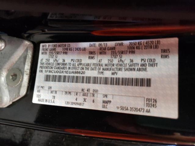 Photo 10 from auction – 2014 FORD ESCAPE SE with VIN 1FMCU0GX1EUA98620