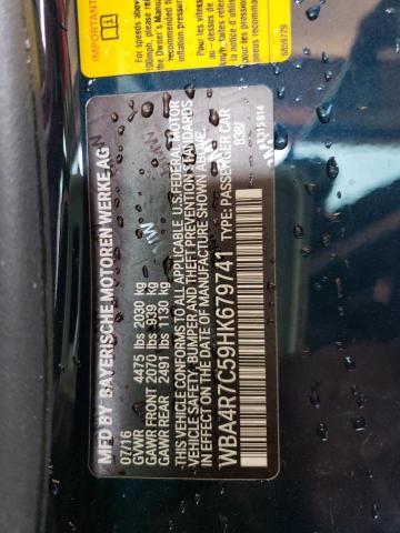 Photo 10 from auction – 2017 BMW 430I with VIN WBA4R7C59HK679741