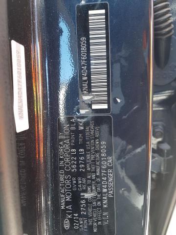 Photo 10 from auction – 2015 KIA K900 with VIN KNALW4D47F6018059