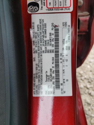 Photo 10 from auction – 2015 FORD FIESTA SE with VIN 3FADP4BJ4FM220120