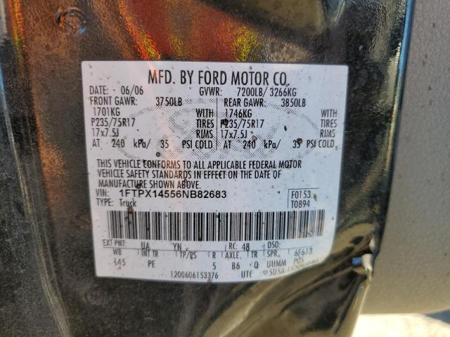 Photo 10 from auction – 2006 FORD F150 with VIN 1FTPX14556NB82683
