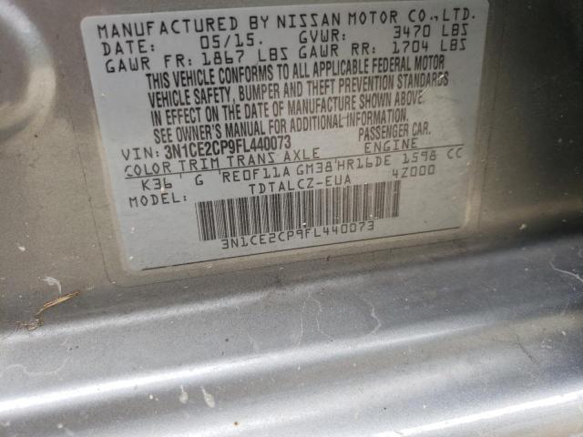 Photo 10 from auction – 2015 NISSAN VERSA NOTE with VIN 3N1CE2CP9FL440073