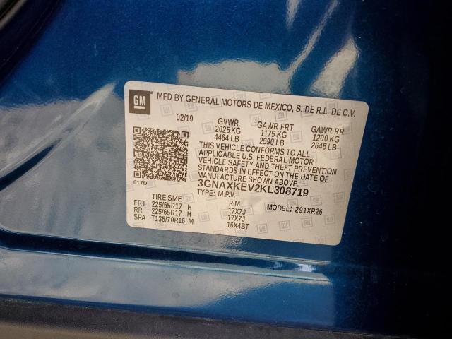 Photo 10 from auction – 2019 CHEVROLET EQUINOX LT with VIN 3GNAXKEV2KL308719