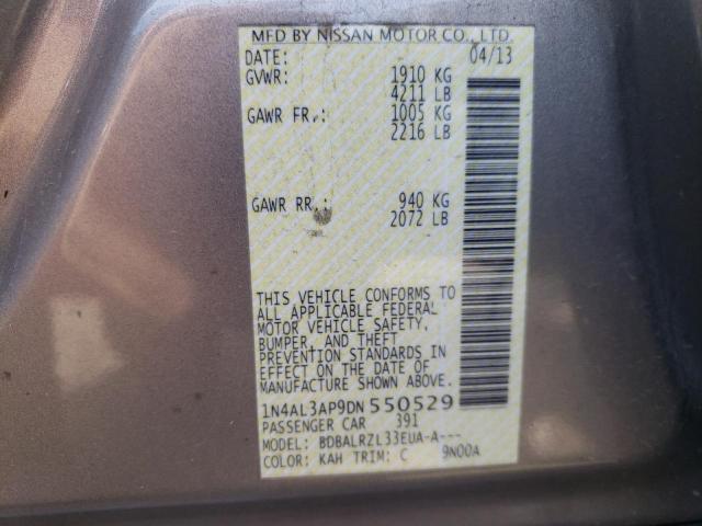 Photo 10 from auction – 2013 NISSAN ALTIMA 2.5 with VIN 1N4AL3AP9DN550529