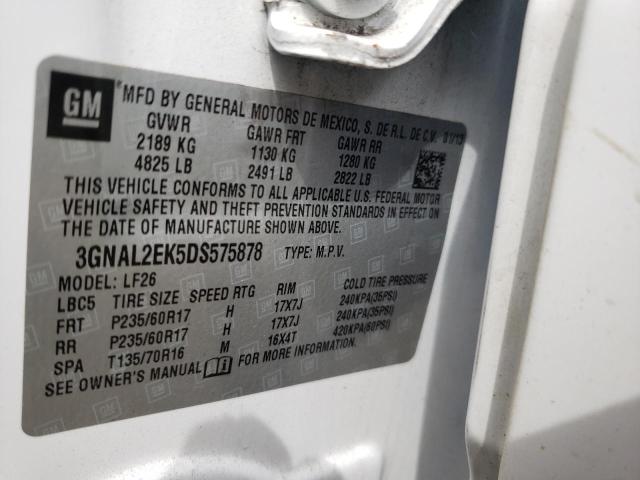 Photo 10 from auction – 2013 CHEVROLET CAPTIVA LS with VIN 3GNAL2EK5DS575878