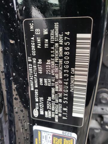 Photo 10 from auction – 2016 KIA OPTIMA EX with VIN 5XXGU4L33GG086574