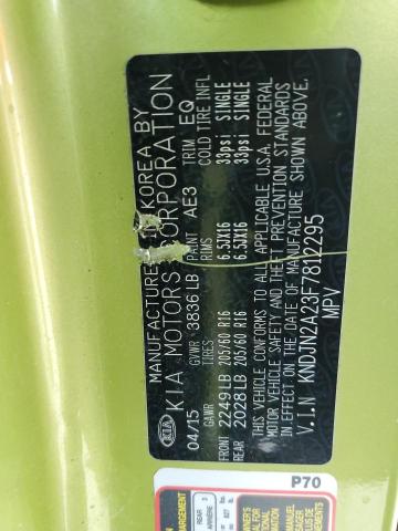 Photo 10 from auction – 2015 KIA SOUL with VIN KNDJN2A23F7812295