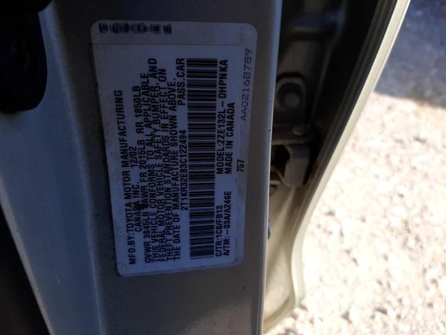 Photo 10 from auction – 2003 TOYOTA COROLLA MA with VIN 2T1KR32E83C122494