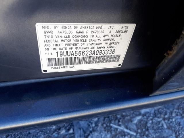 Photo 10 from auction – 2003 ACURA 3.2TL with VIN 19UUA56623A093336