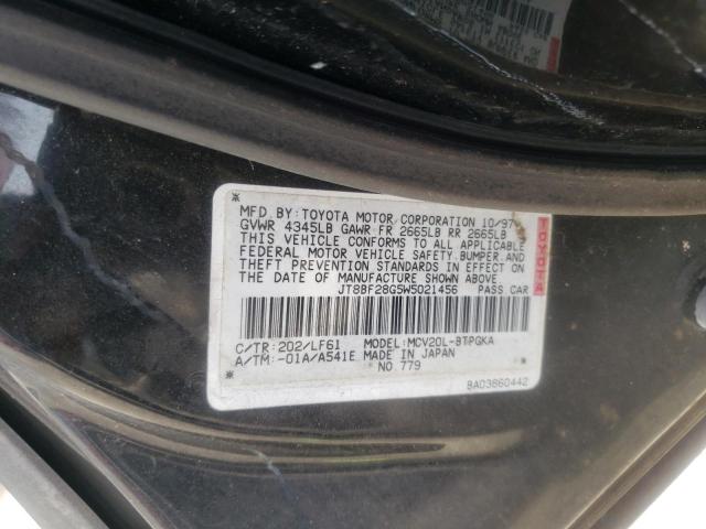 Photo 10 from auction – 1998 LEXUS ES 300 with VIN JT8BF28G5W5021456