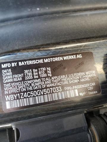 Photo 10 from auction – 2016 BMW I3 REX with VIN WBY1Z4C50GV507033