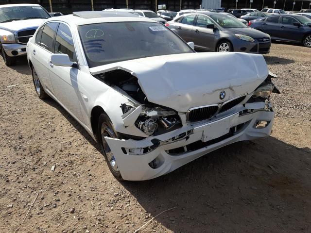 BMW 750 2007 with VIN WBAHN83507DT70648 - Photo from auction