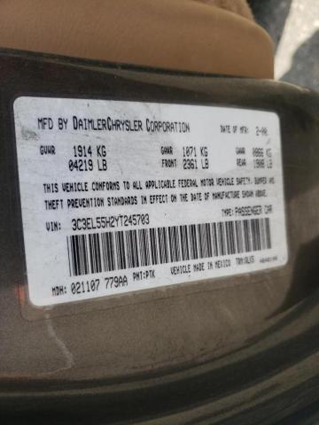 Photo 10 from auction – 2000 CHRYSLER SEBRING JX with VIN 3C3EL55H2YT245703