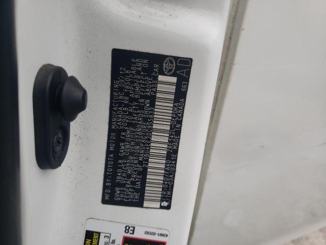 Photo 10 from auction – 2013 TOYOTA COROLLA BA with VIN 2T1BU4EE3DC955833