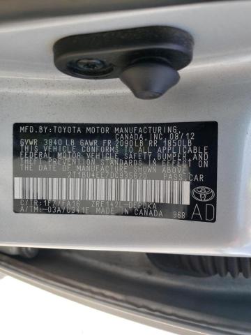Photo 10 from auction – 2013 TOYOTA CAROLLA with VIN 2T1BU4EE7DC935620