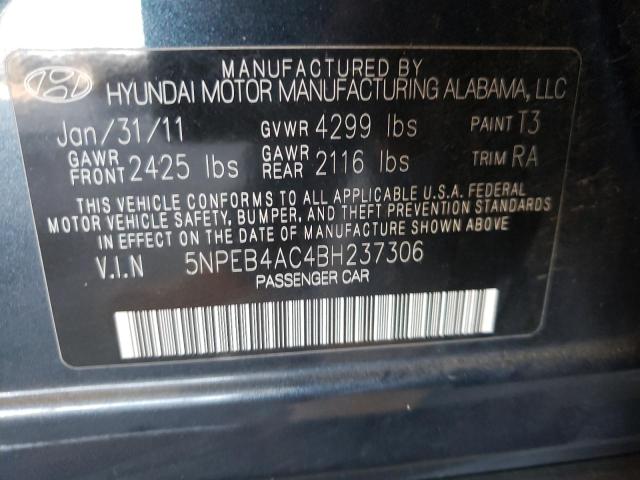 Photo 10 from auction – 2011 HYUNDAI SONATA GLS with VIN 5NPEB4AC4BH237306