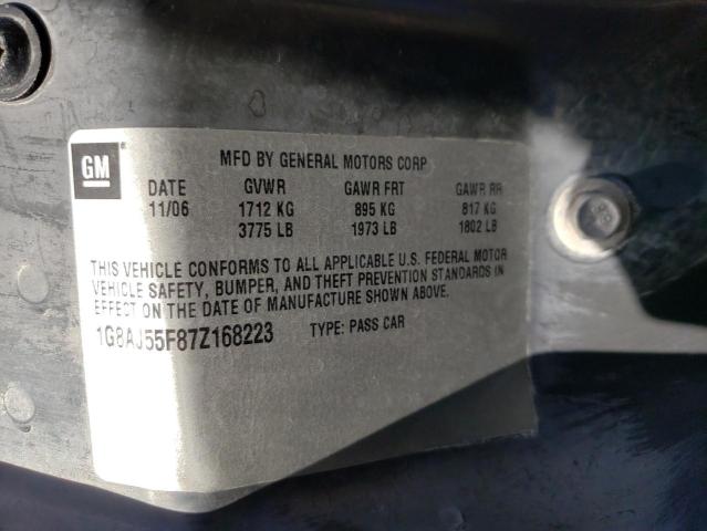 Photo 10 from auction – 2007 SATURN ION LEVEL with VIN 1G8AJ55F87Z168223