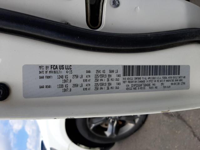 Photo 10 from auction – 2015 DODGE JOURNEY CR with VIN 3C4PDDGG0FT684606