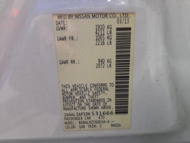 Photo 10 from auction – 2013 NISSAN ALTIMA 2.5 with VIN 1N4AL3AP1DN531666
