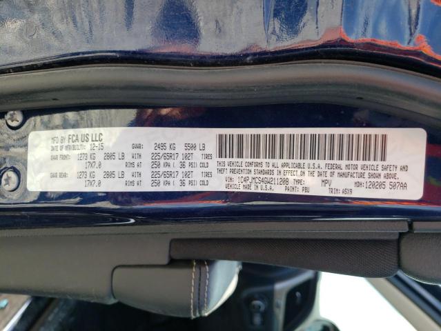 Photo 10 from auction – 2016 JEEP CHEROKEE L with VIN 1C4PJMCS4GW211208