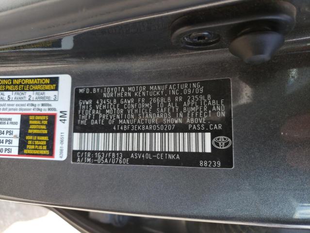Zdjęcie 10 z aukcji – 2010 TOYOTA CAMRY BASE z VIN 4T4BF3EK8AR050207