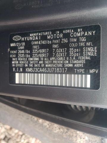 Photo 10 from auction – 2018 HYUNDAI TUCSON SEL with VIN KM8J3CA46JU718317