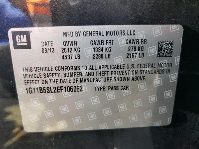 Photo 10 from auction – 2014 CHEVROLET MALIBU LS with VIN 1G11B5SL2EF106062