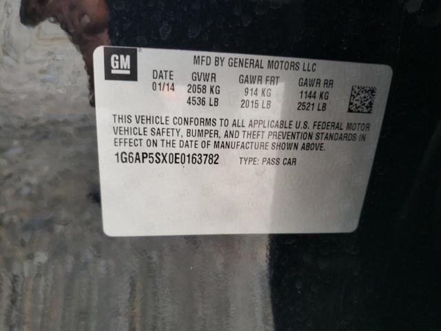 Photo 10 from auction – 2014 CADILLAC CTS with VIN 1G6AP5SX0E0163782