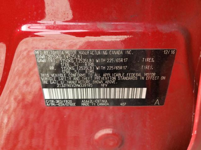 Photo 10 from auction – 2017 TOYOTA RAV4 LE with VIN 2T3ZFREV2HW339185