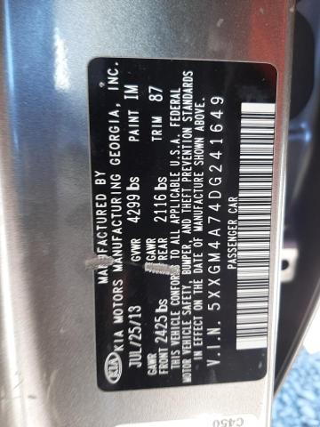 Photo 10 from auction – 2013 KIA OPTIMA LX with VIN 5XXGM4A74DG241649