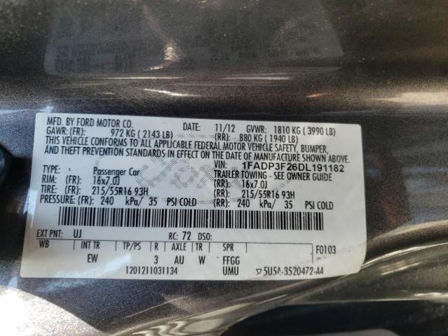 Photo 10 from auction – 2013 FORD FOCUS SE with VIN 1FADP3F26DL191182
