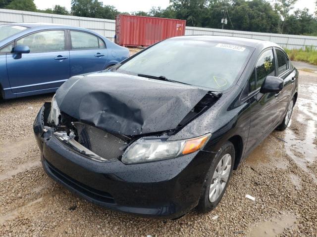 Photo 2 from auction – 2012 HONDA CIVIC LX with VIN 19XFB2E52CE012005