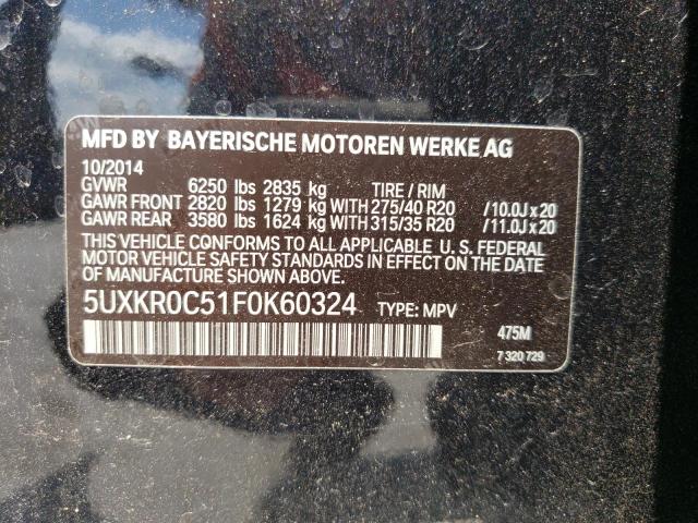 Photo 10 from auction – 2015 BMW X5 XDRIVE3 with VIN 5UXKR0C51F0K60324