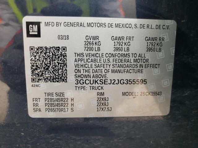 Photo 10 from auction – 2018 CHEVROLET SILVERADO with VIN 3GCUKSEJ2JG355595